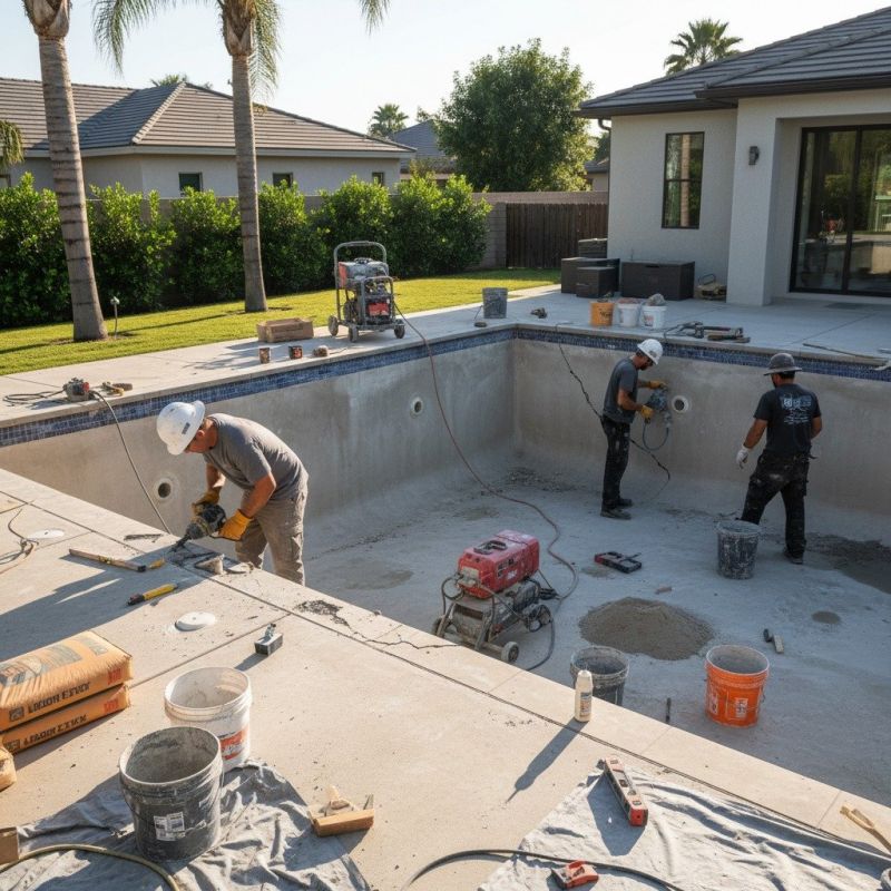 Concrete Pool Deck Install