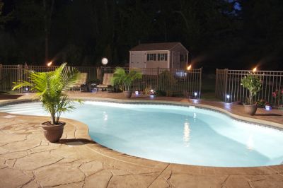 Stamped Concrete Pool Deck